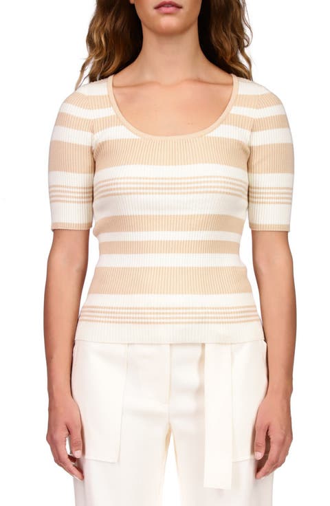 Stripe Rib Top