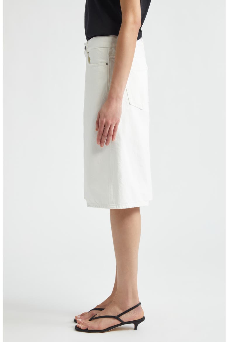 Organic Cotton Denim Bermuda Shorts, Alternate, color, WHITE