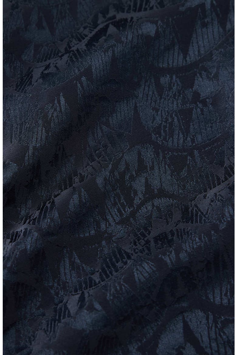Orchard Abstract Jacquard Button-Up Shirt, Alternate, color, THISTLE