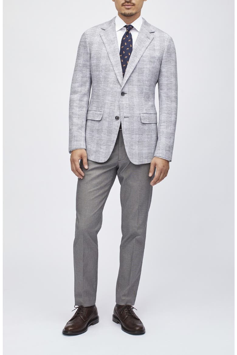 Slim Fit Knit Sport Coat, Alternate, color, CHARCOAL