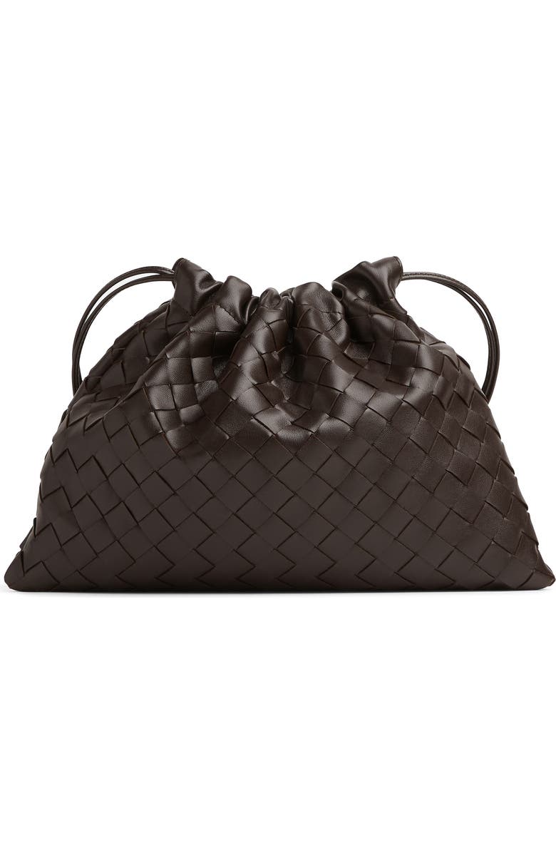 Bottega Veneta Medium Dustbag Intrecciato Leather Shoulder Bag, Main, color, 2132 Fondant-Gold