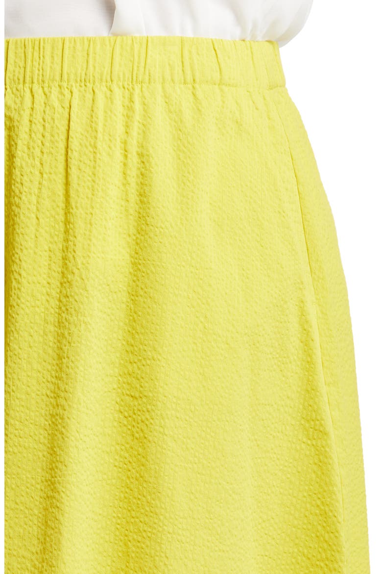 Organic Cotton A-Line Skirt, Alternate, color, SUNBEAM