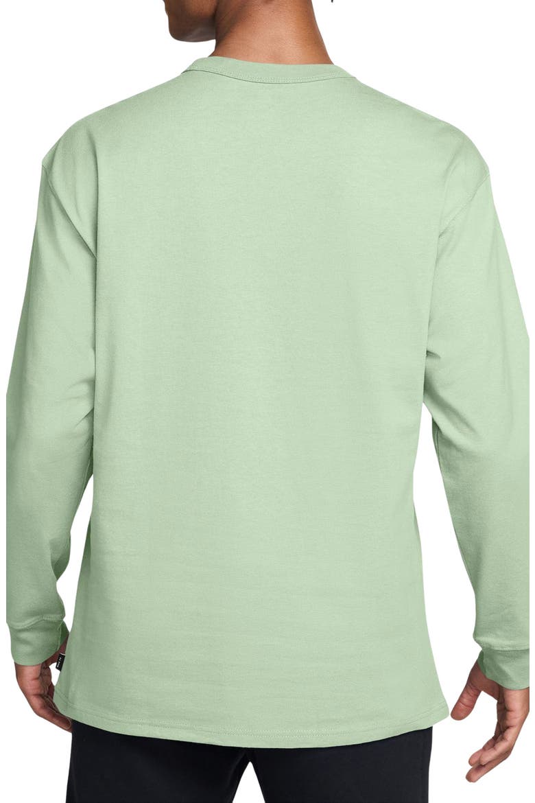 Essential Long Sleeve T-Shirt, Alternate, color, JADE AURA