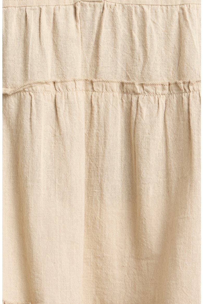 Tiered Cotton Blend Cover-Up Dress, Alternate, color, SAND