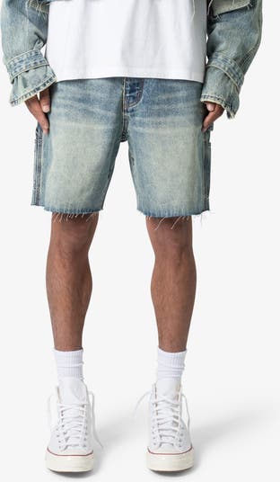 mnml Frayed Nonstretch Denim Carpenter Shorts | Nordstrom
