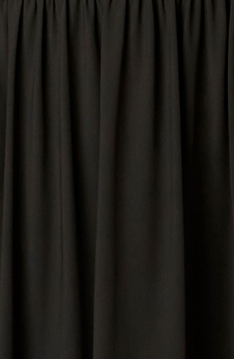 Nia Karina Ruched One-Shoulder Maxi Dress, Alternate, color, Black