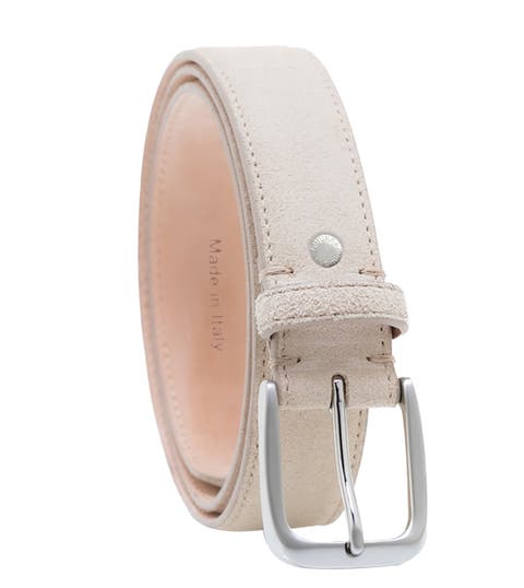 Handcrafted genuine suede leather belt
