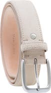 Ghurka Handcrafted in Italy Genuine suede leather belt