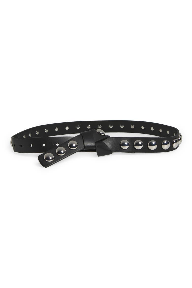 Riley Studded Belt, Main, color, BLACK
