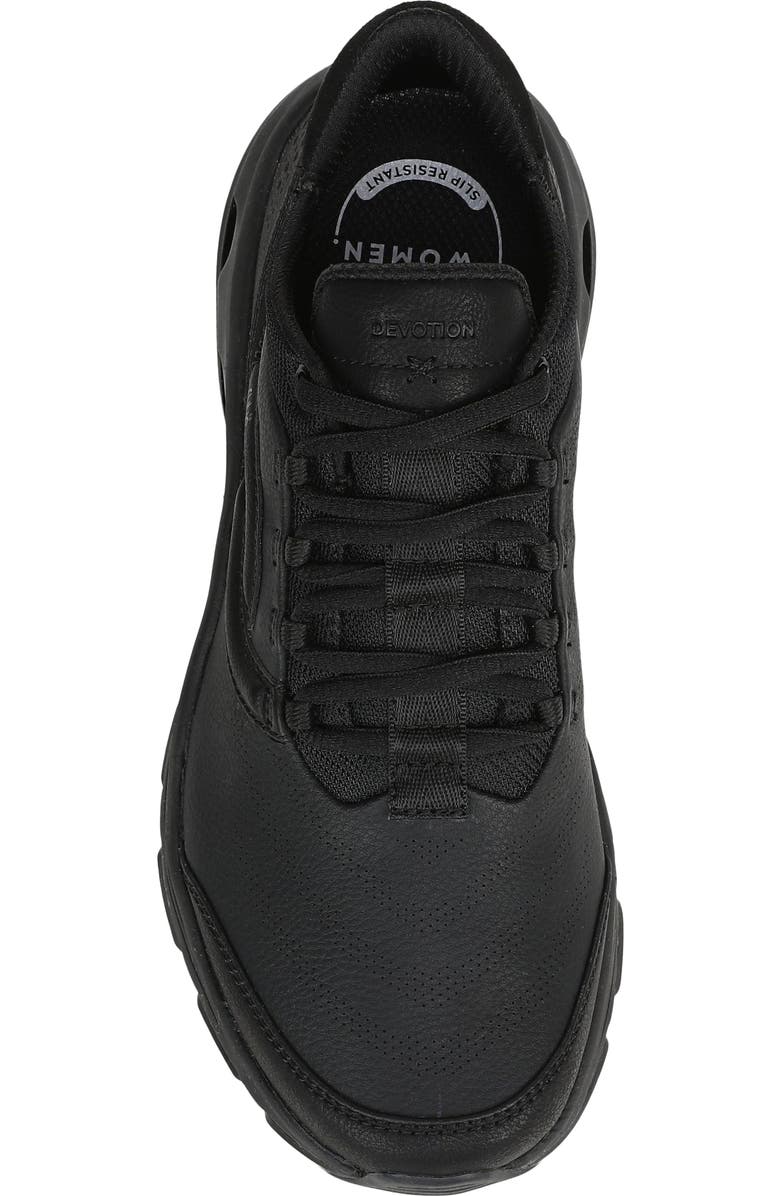Rykä Devotion SR Walking Shoe, Alternate, color, Black Leather