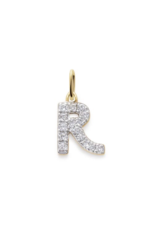Lab Grown Diamond Initial Pendant Charm