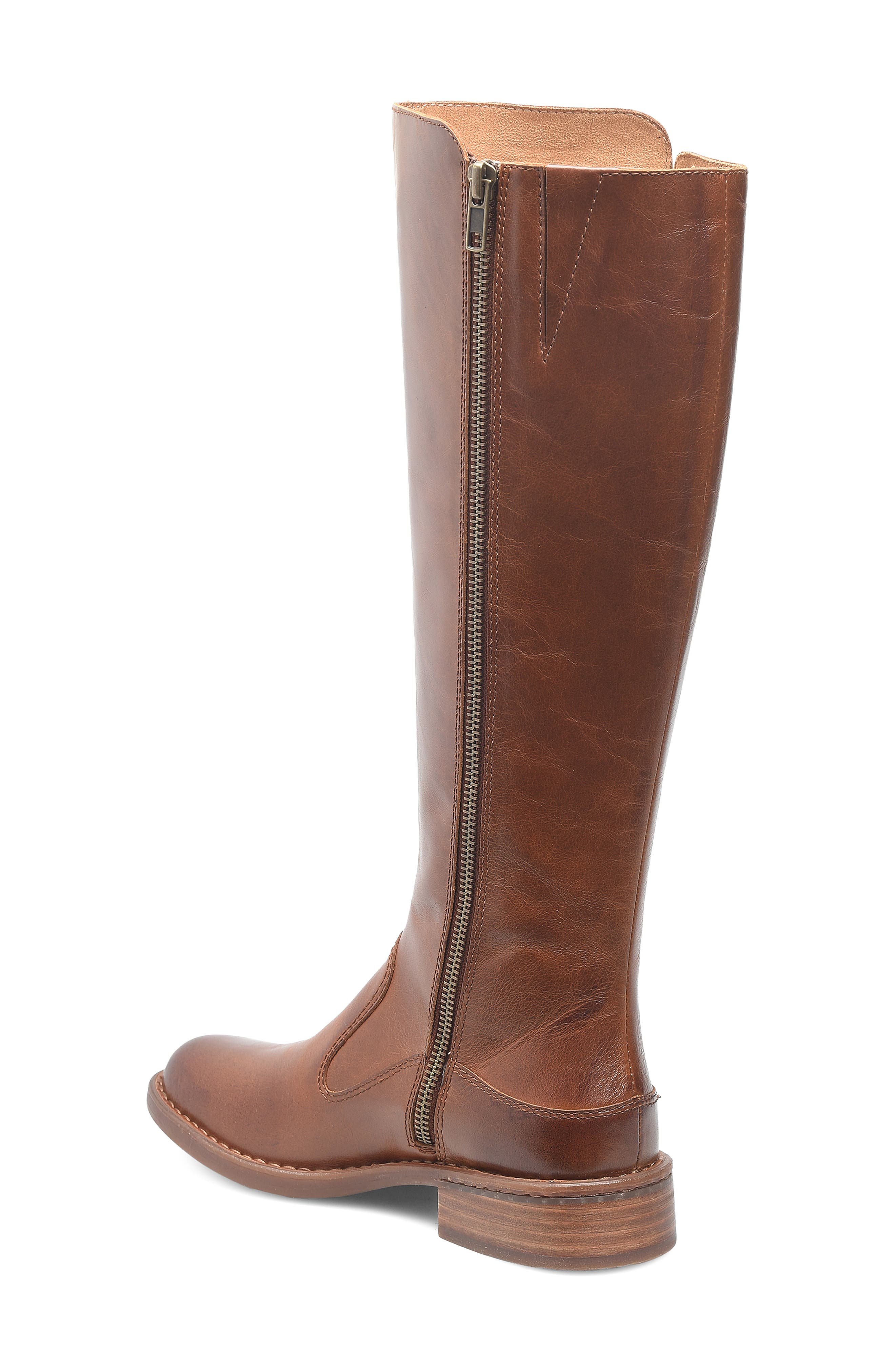 Campbell Leather Knee High Boot, Alternate, color, TAN LEATHER