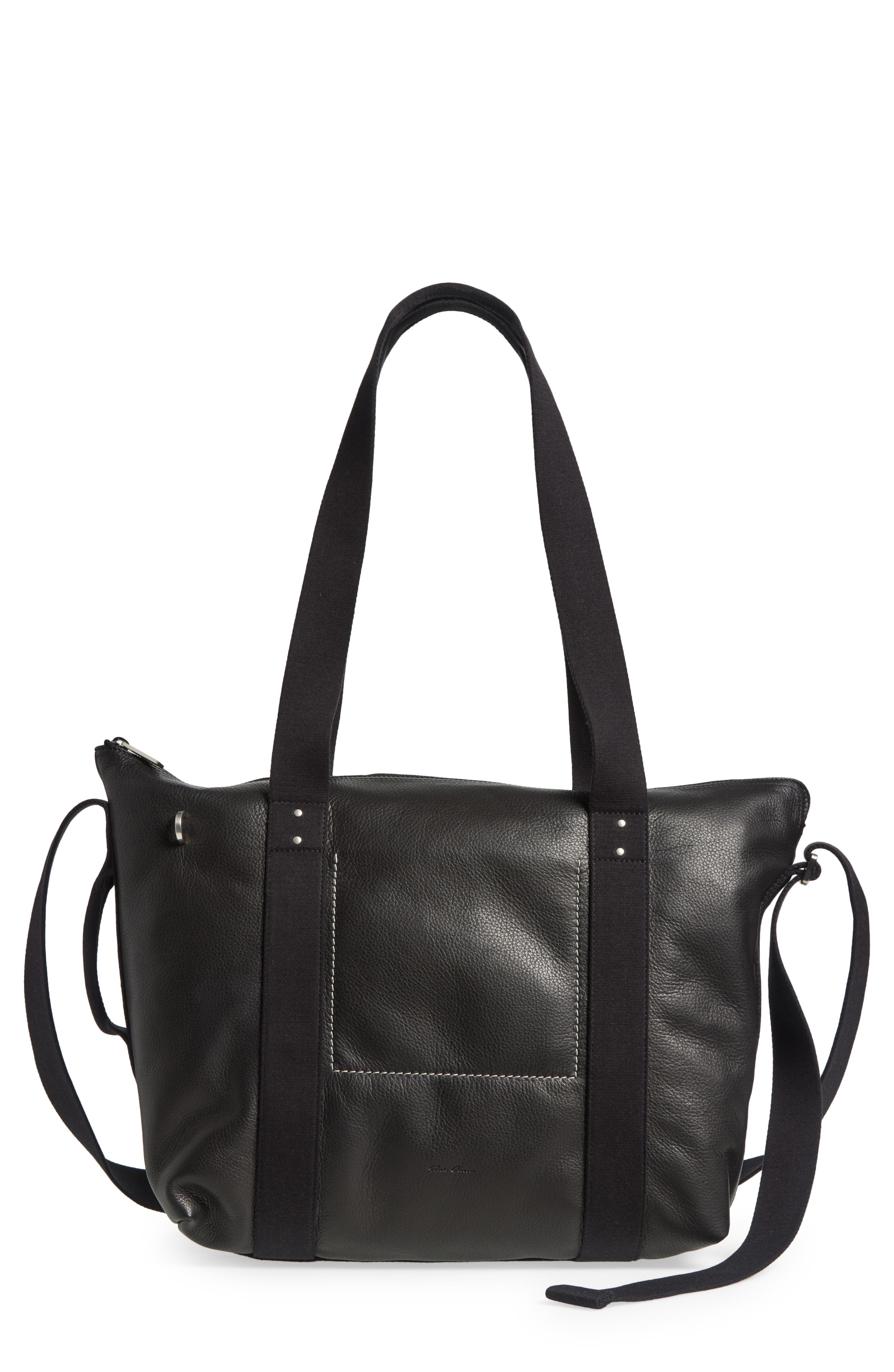 Rick Owens Trolley Leather Tote, Main, color, 