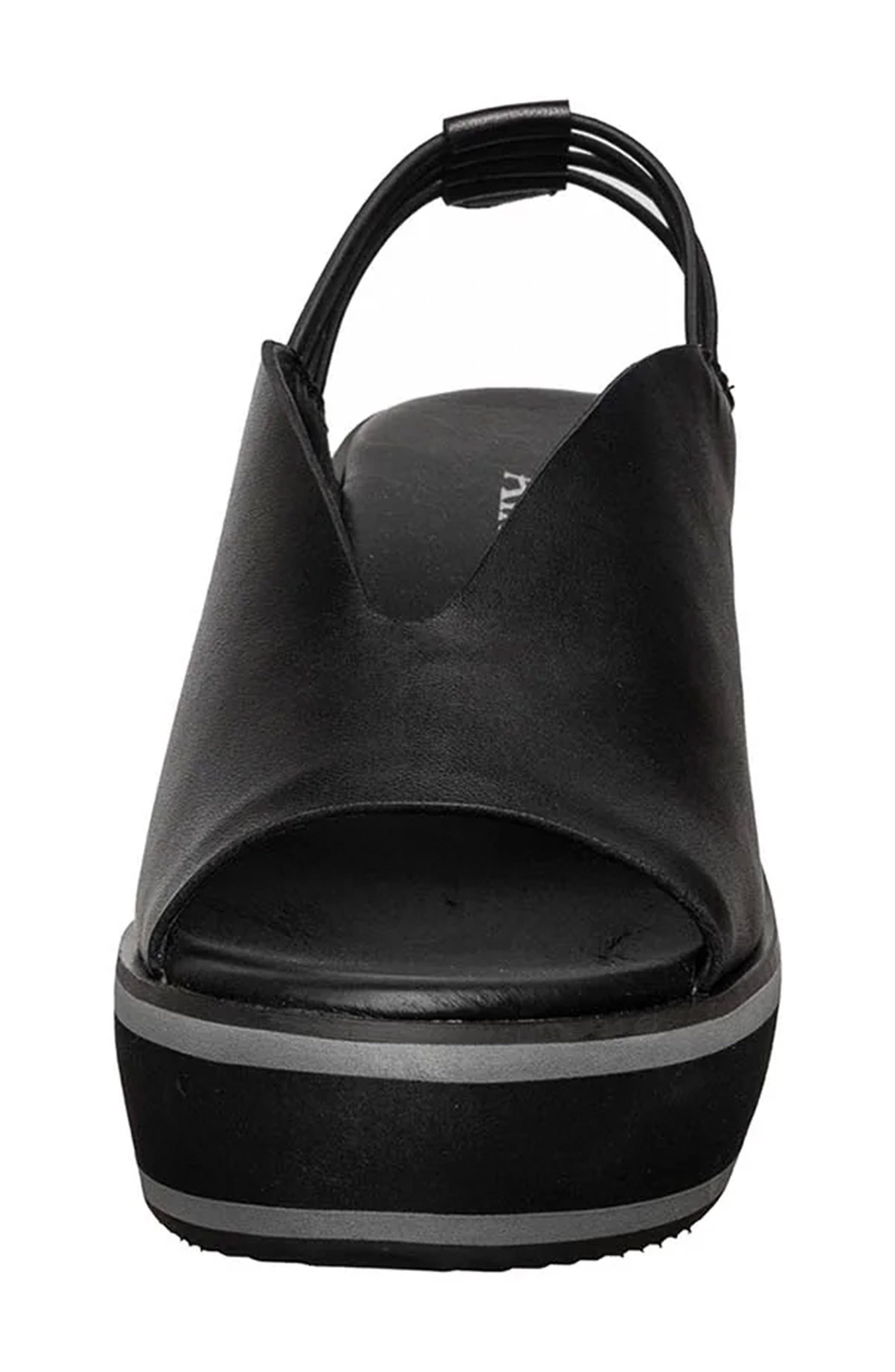 ANTELOPE Fiana Slingback Wedge Sandal, Alternate, color, Black