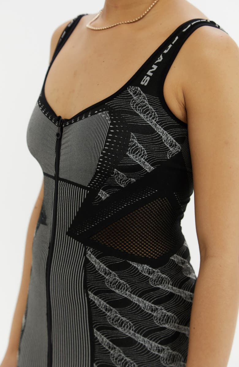 BDG Urban Outfitters Stripe Full Zip Minidress, Alternate, color, 