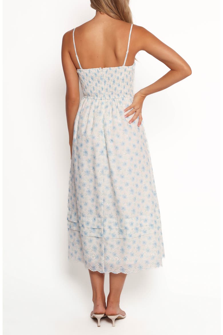 Lisette A-Line Midi Dress, Alternate, color, BLUE