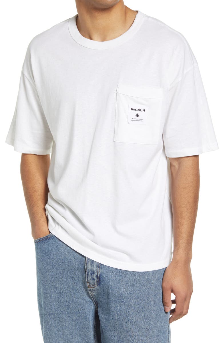 PacSun Men's Cotton & Hemp Pocket T-Shirt, Main, color, 