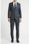 Stripe Trim Fit Peak Lapel Wool Blend Two-Piece Suit<br />