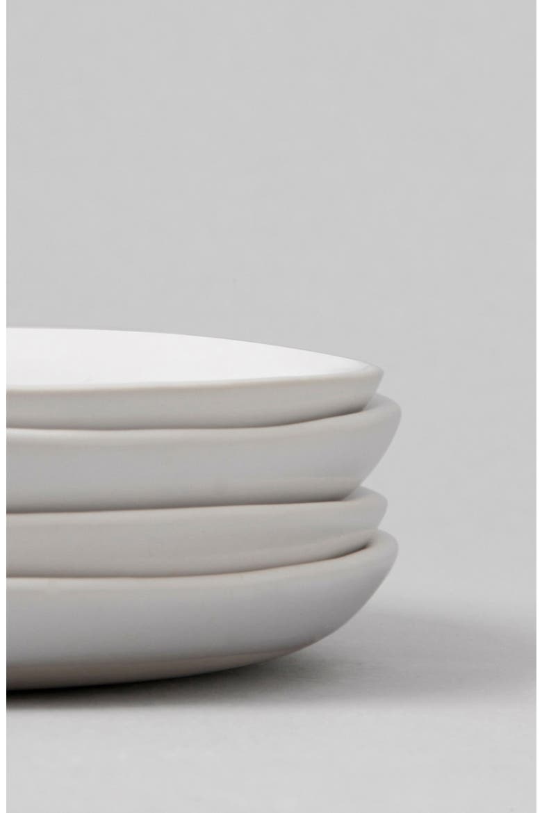 The Dessert Set of 4 Plates, Alternate, color, CLOUD WHITE
