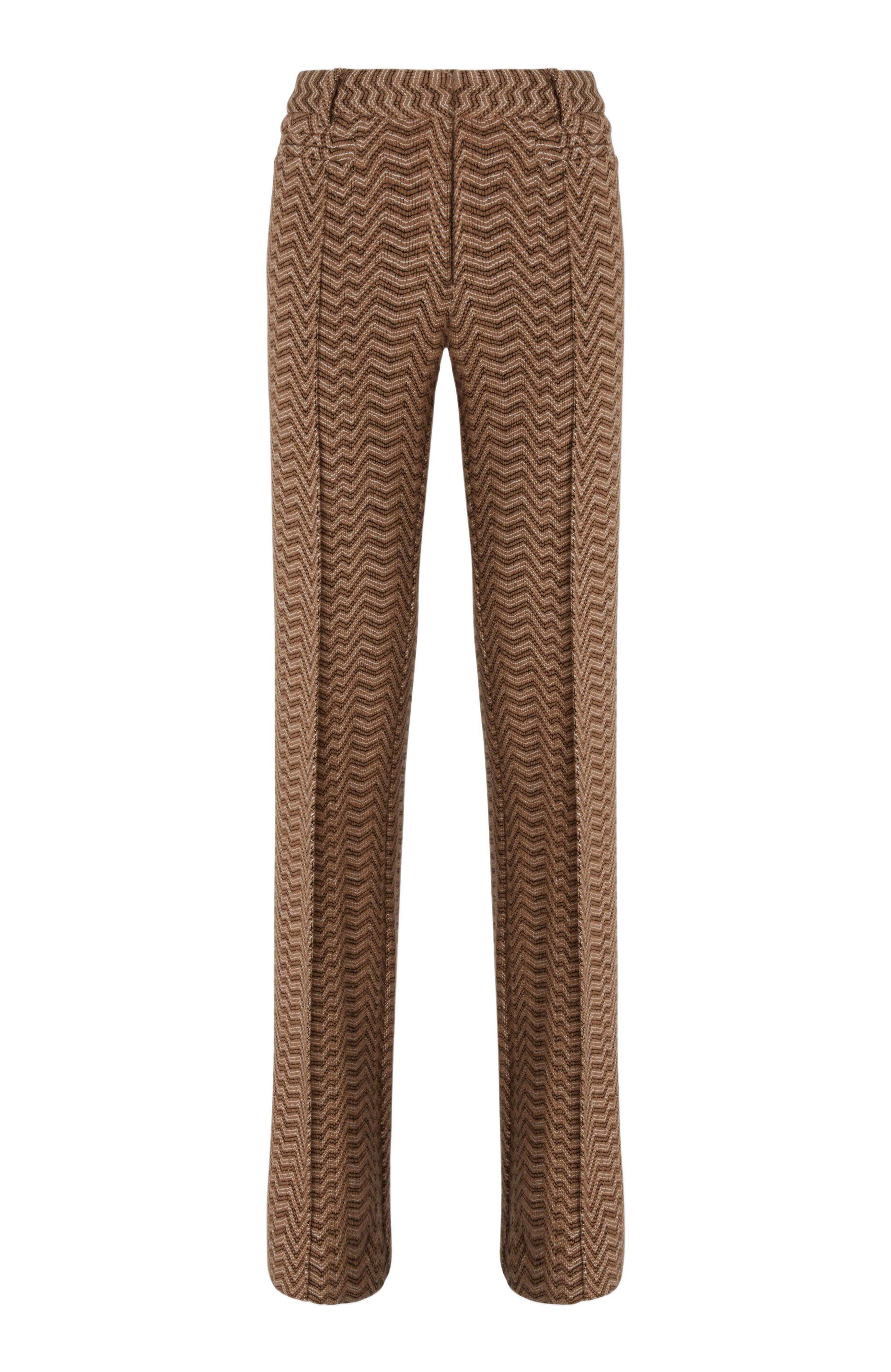 Men's Tailored Trousers with Chevron Pattern - image 2