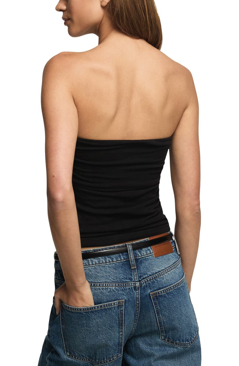 Lucky Brand Knit Tube Top, Alternate, color, Jet Black