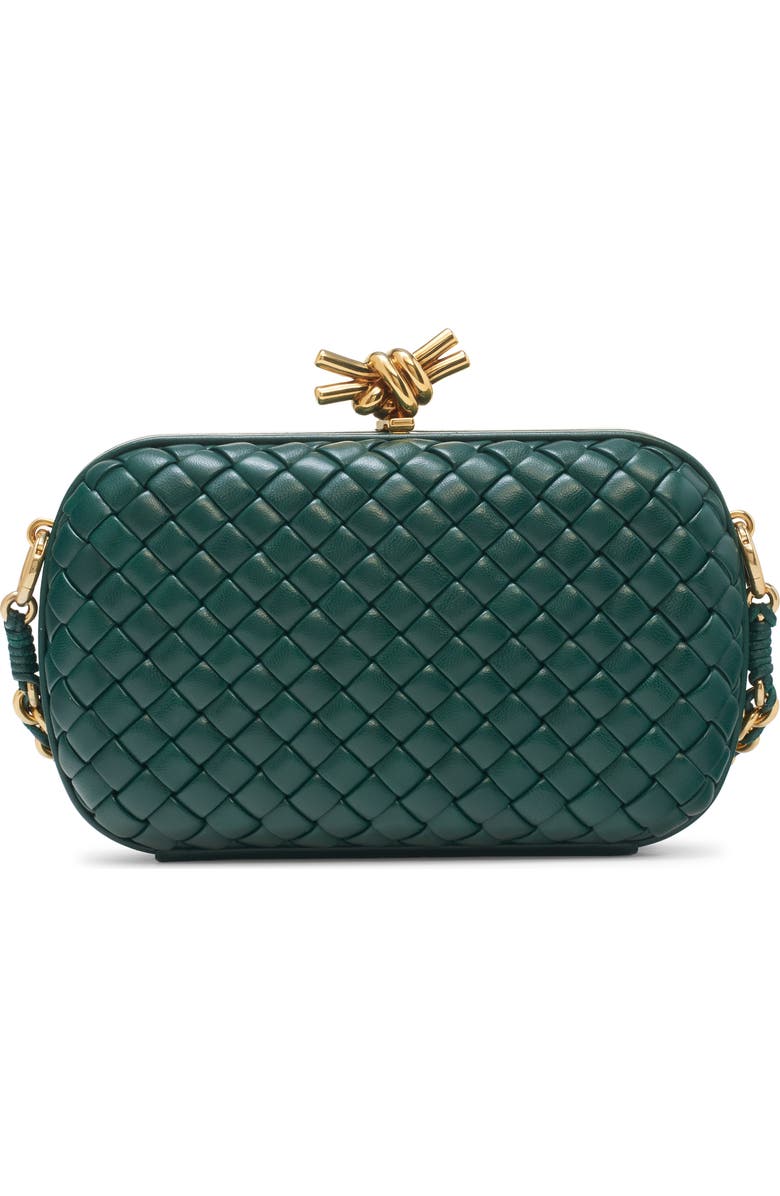 Bottega Veneta Knot Clasp Intrecciato Leather Minaudière, Main, color,