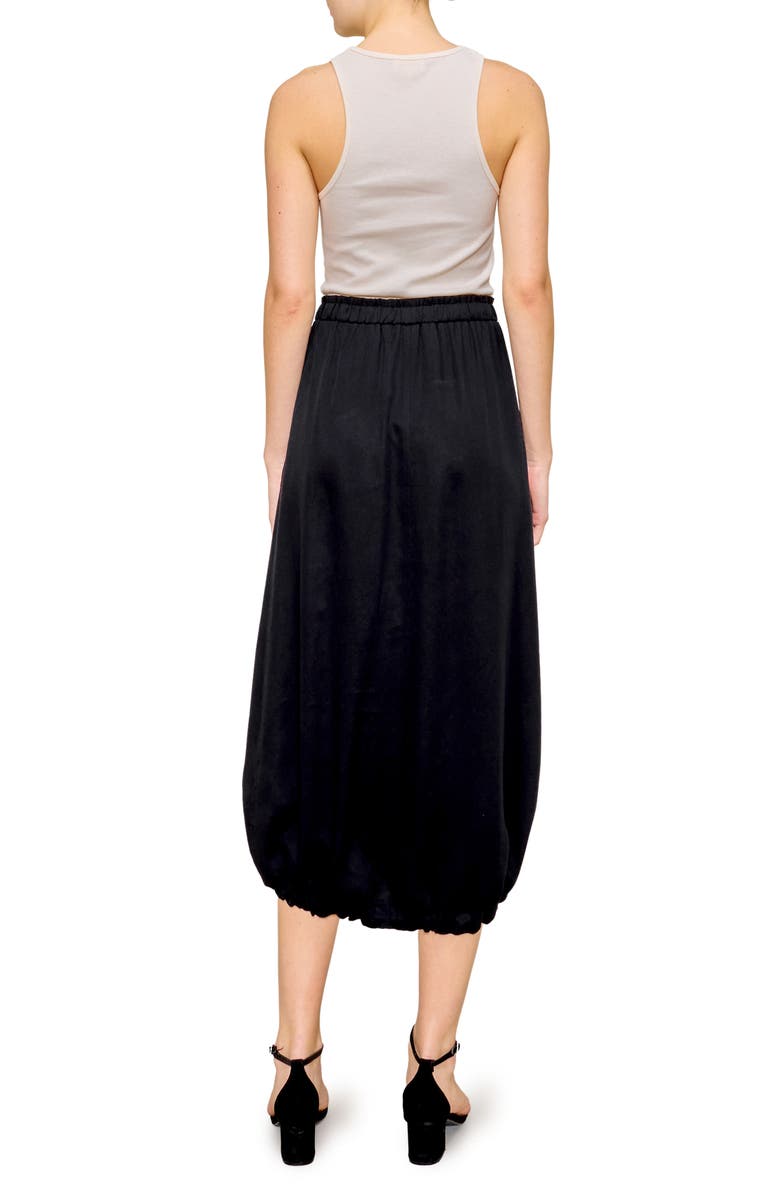 MELLODAY Mixed Media Maxi Dress, Alternate, color, Bone Black