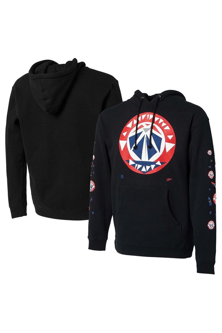 Men's NBA x Naturel Black Washington Wizards No Caller ID Pullover Hoodie, Main, color, Black