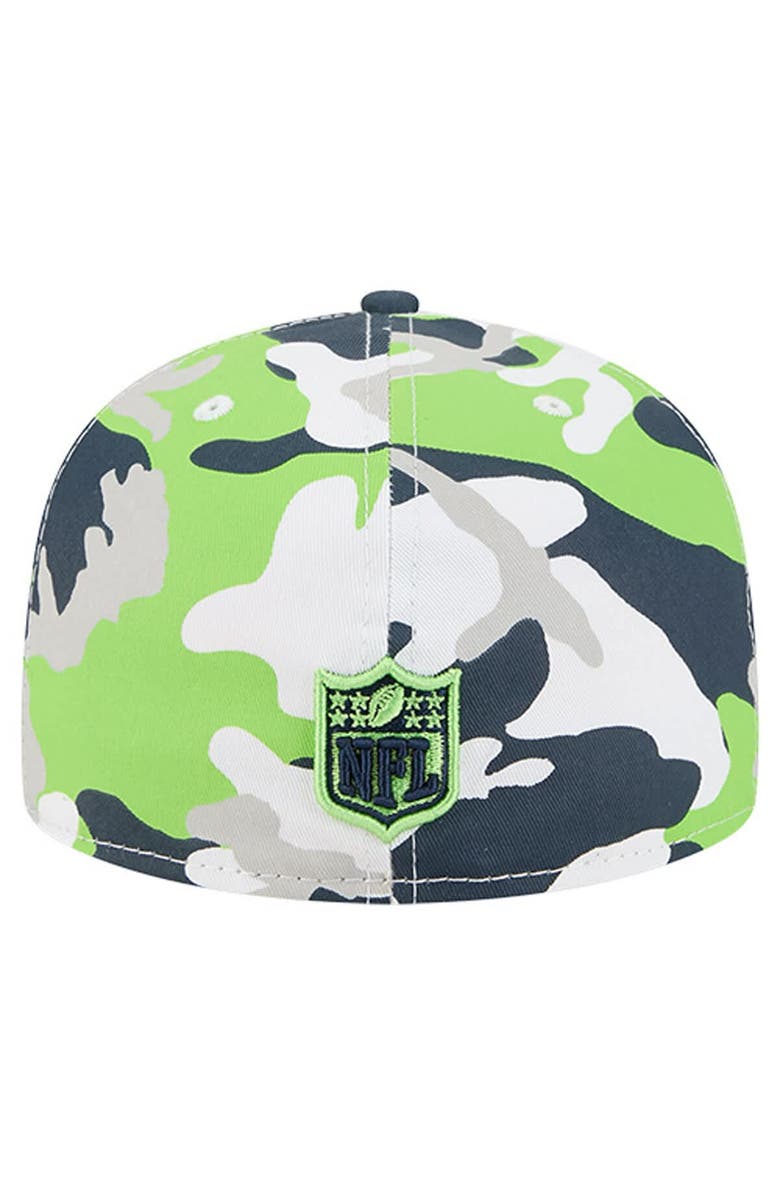 New Era Men's New Era  Neon Green/College Navy Seattle Seahawks 59FIFTY Fitted Hat, Alternate, color, Neon Green