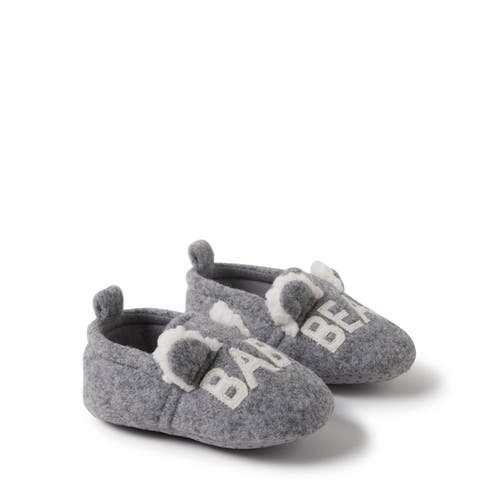 Dearfoams Casey Baby Bear Family Scuff Slipper In Gray
