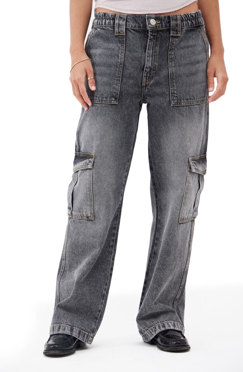 BDG Urban Outfitters Cargo Skate Pants, Main, color, Washed Black