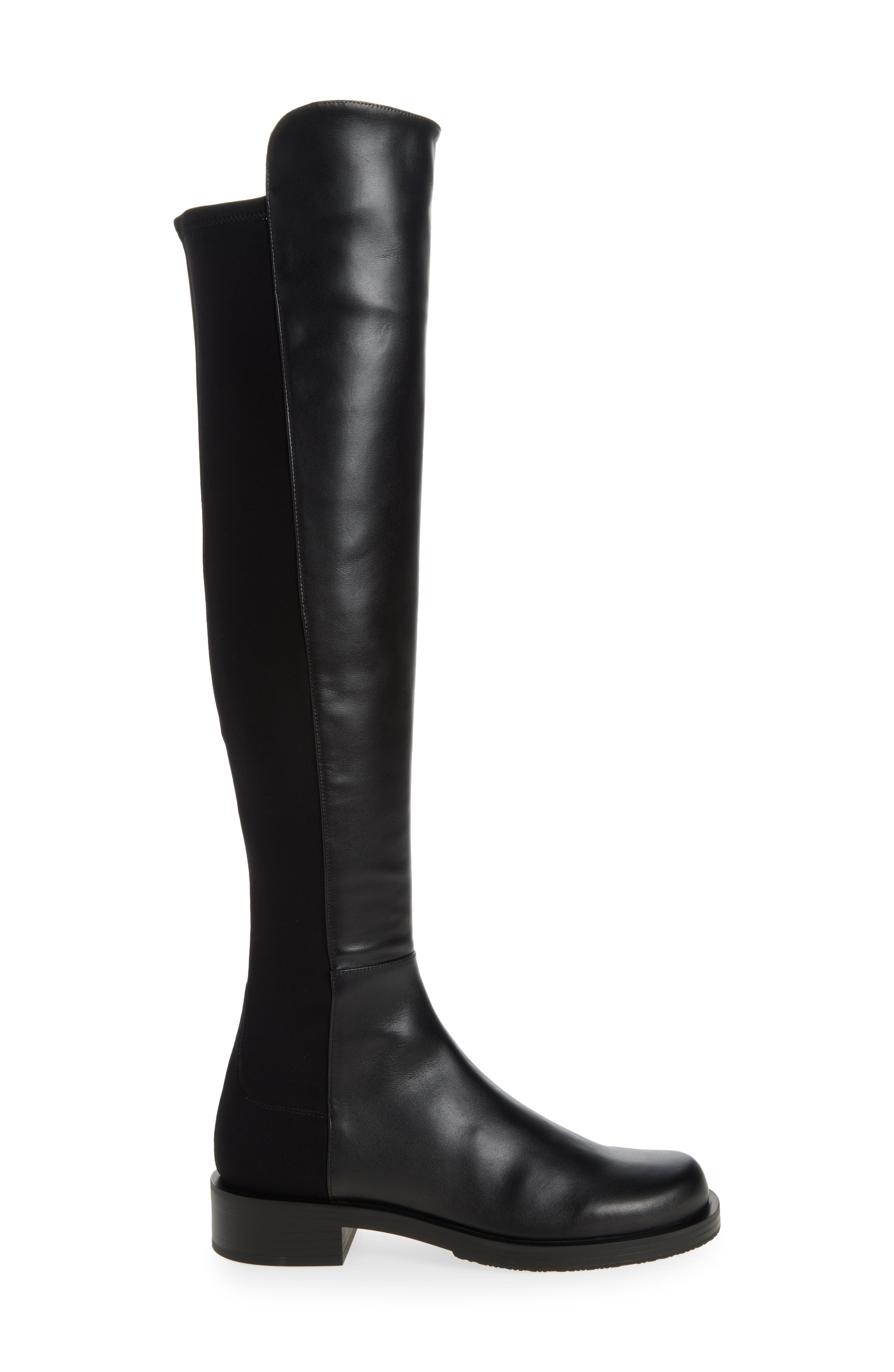 Stuart Weitzman 5050 Bold Over the Knee Boot, Alternate, color, Black Smooth Calf: