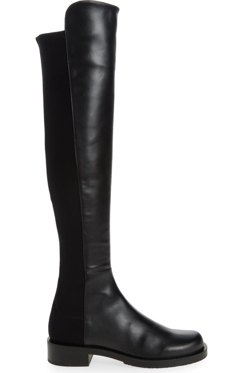 Stuart Weitzman 5050 Bold Over the Knee Boot, Alternate, color, Black Smooth Calf: