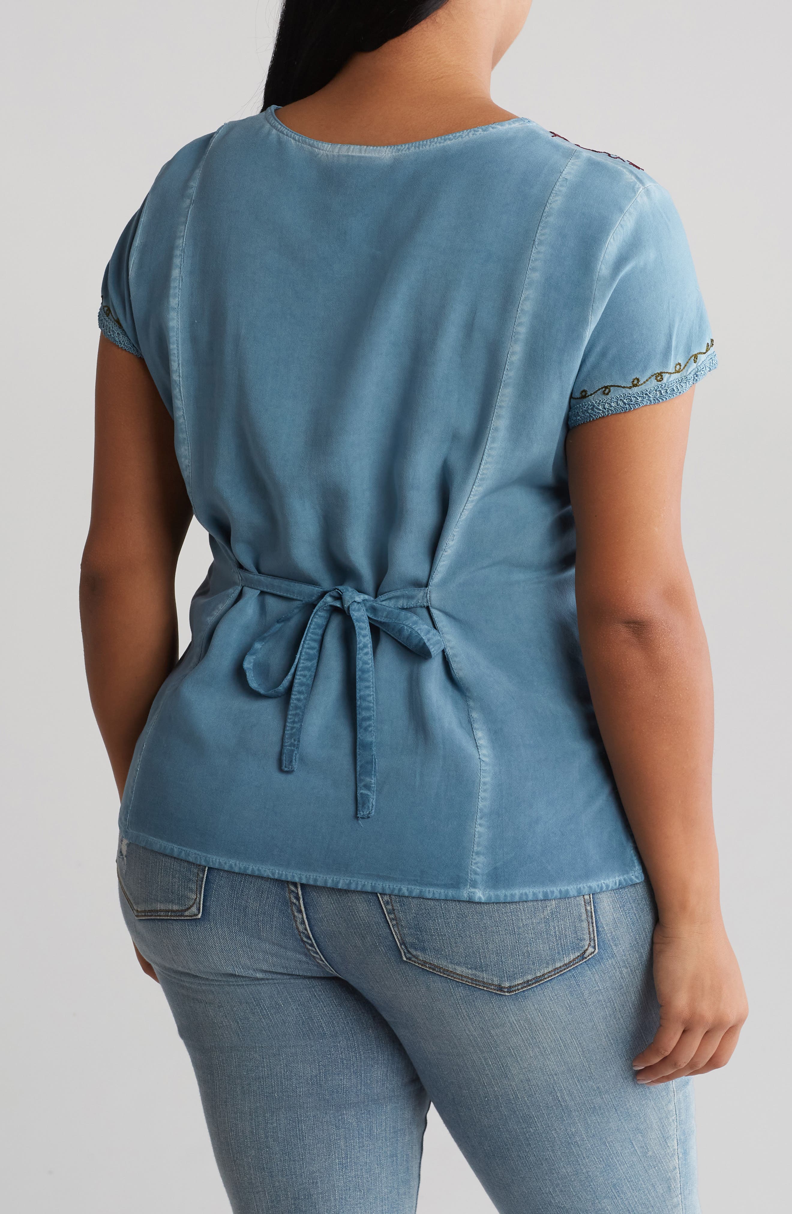 Mineral Wash Embroidered Top - image 2