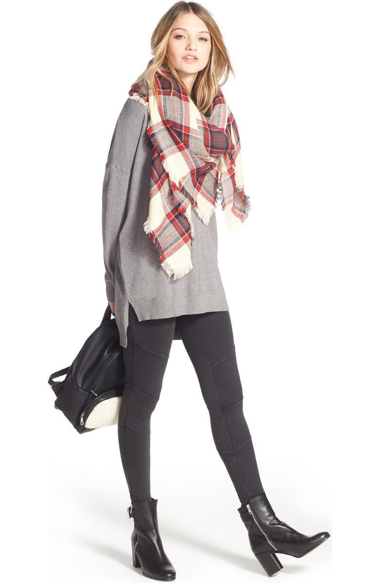 Topshop 'Mega Buckle' Bootie, Alternate, color,