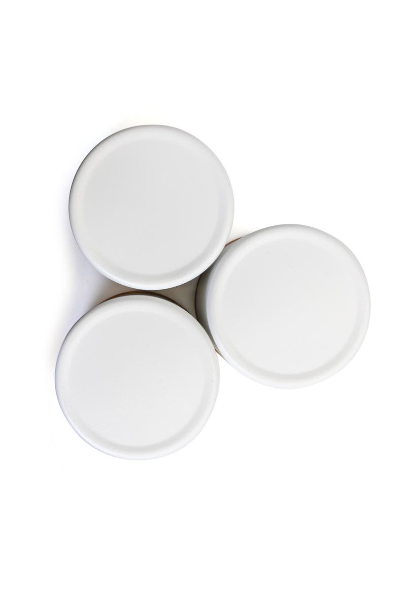 Kitchen Food Storage and Organization 4 Piece Canister Set, Alternate, color, White
