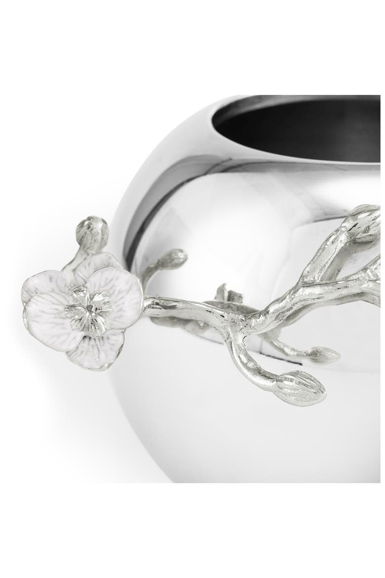 Silver Orchid Rose Bowl, Alternate, color, SILVER