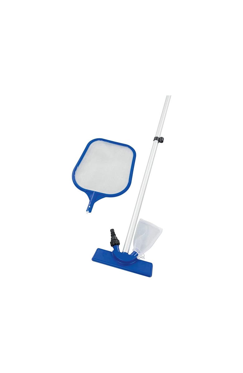 Flowclear Bestway Flowclear Above Ground Pool Maintenance Kit | Features Vacuum and Leaf Skimmer Heads, Alternate, color, 