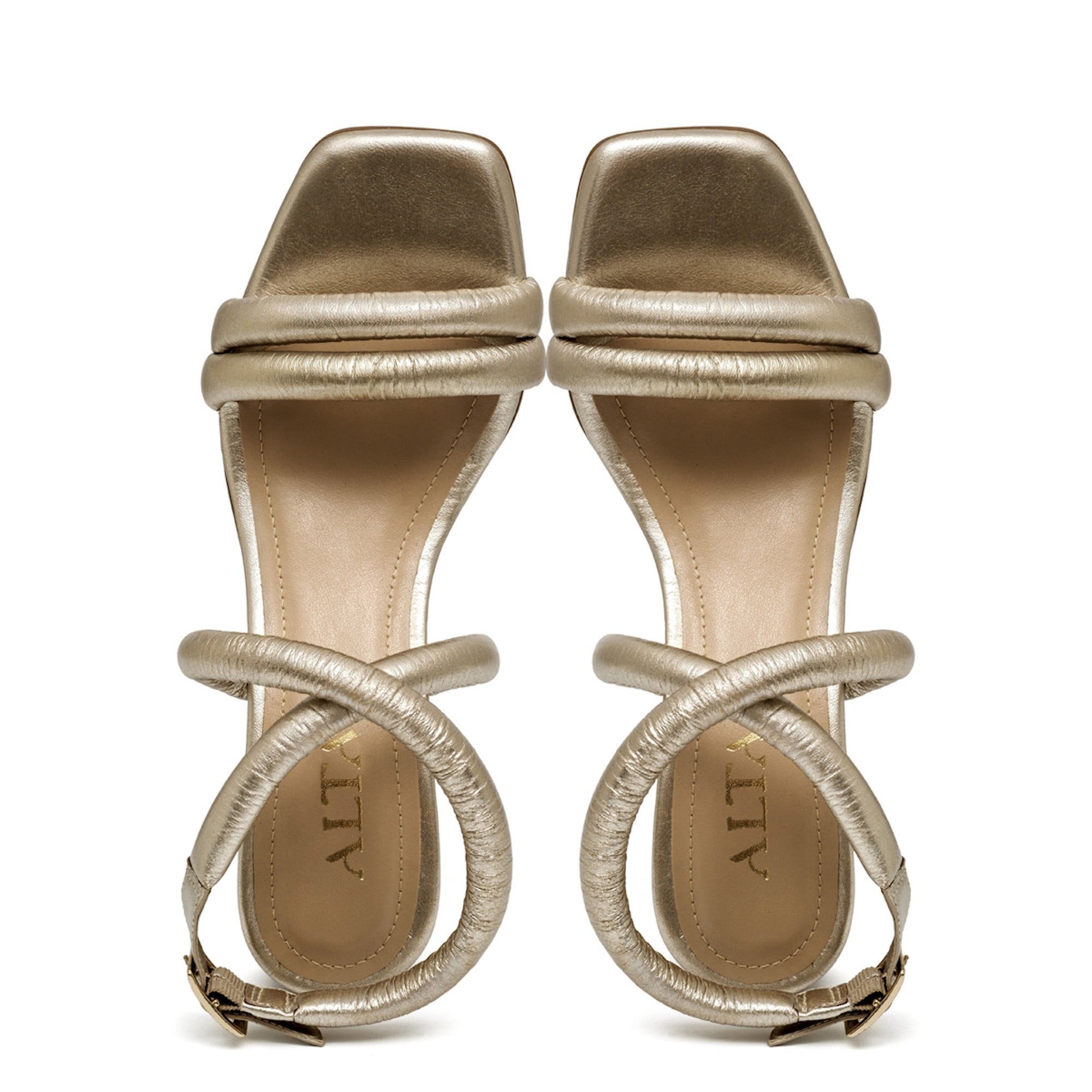 Renatta Sandals, Alternate, color, Gold