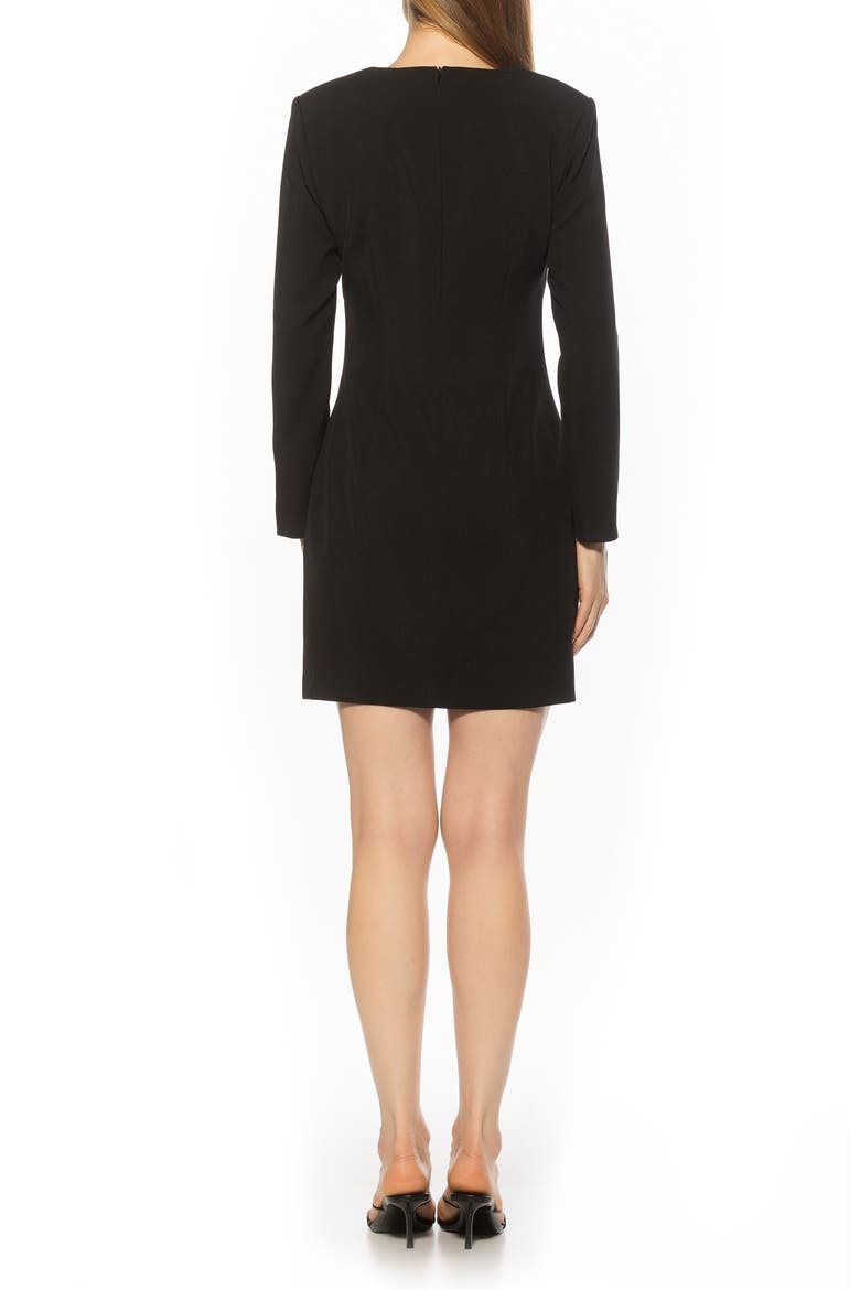Zuri Long Sleeve Double Breasted Blazer Dress, Alternate, color, BLACK