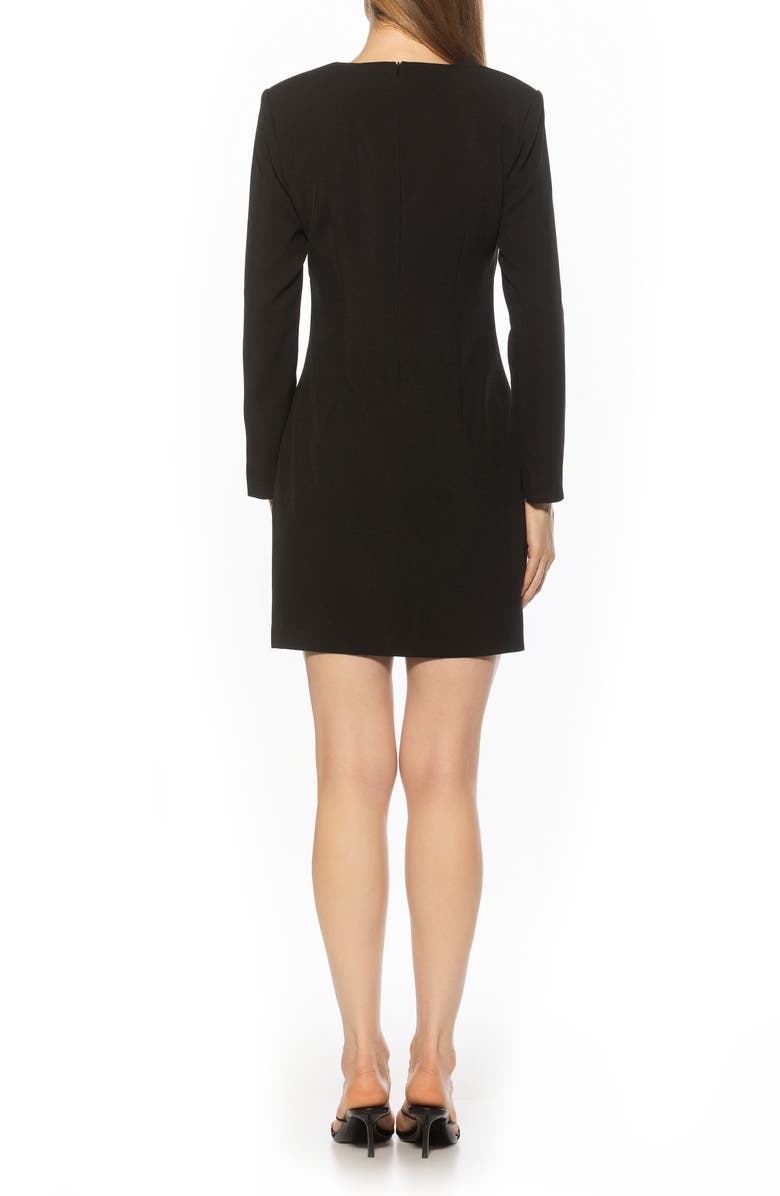 Alexia Admor Zuri Long Sleeve Double Breasted Blazer Dress, Alternate, color, Black