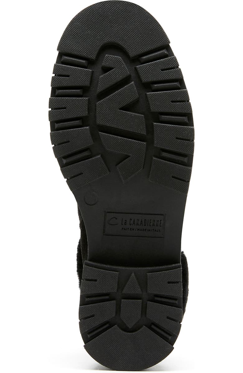 La Canadienne Dixie City Dry<sup>™</sup> Genuine Shearling Trim Boot, Alternate, color, Black Suede