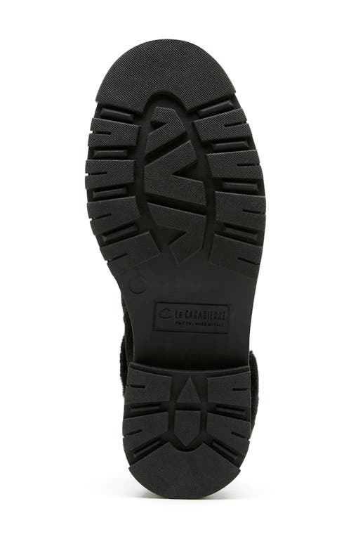 La Canadienne Dixie Genuine Shearling Trim Boot In Black