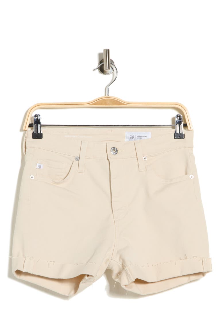 Mari High Waist Denim Shorts, Alternate, color, OPAL STONE