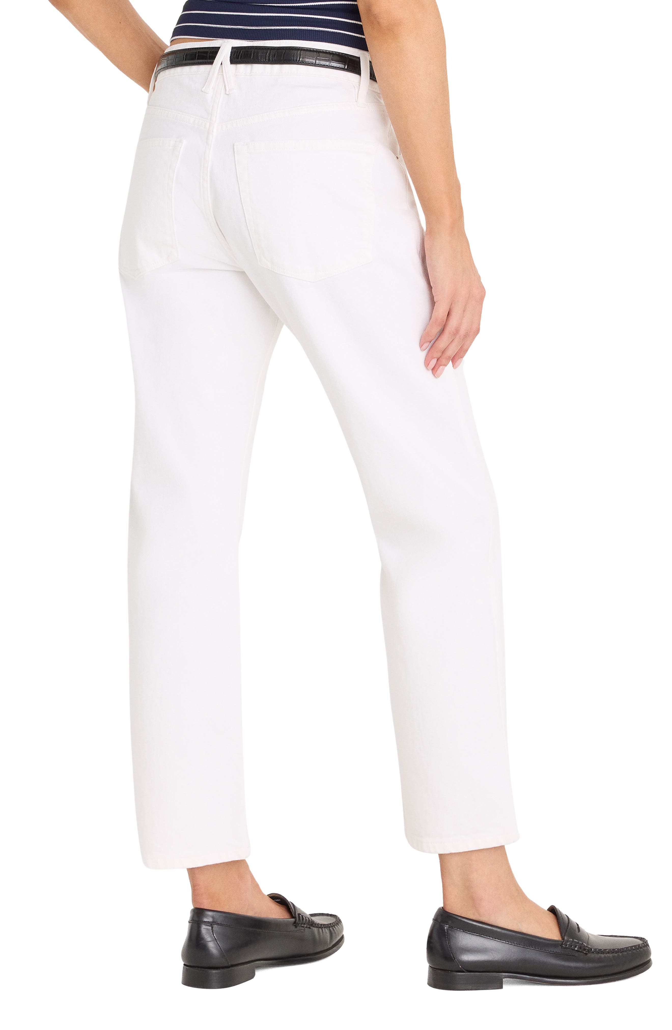 Mid Rise Ankle Straight Leg Jeans - image 2