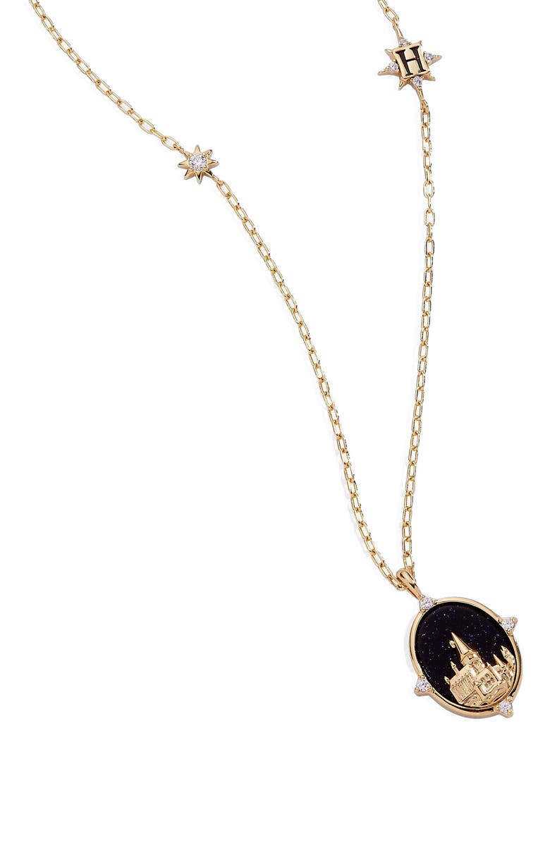 Alex and Ani Harry Potter Hogwarts Pendant Necklace, Alternate, color, Gold