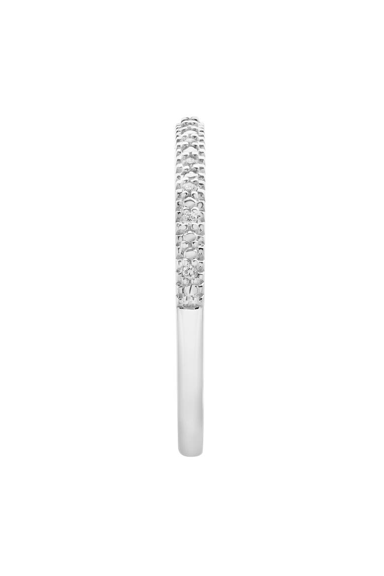 Ava 14K Gold Round Diamond Studded Band Ring - 0.06 cts, Alternate, color, 14K White Gold