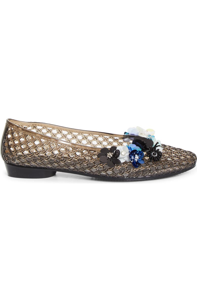 HEAVENLY JELLY Petal Jelly Ballet Flat, Alternate, color, Black