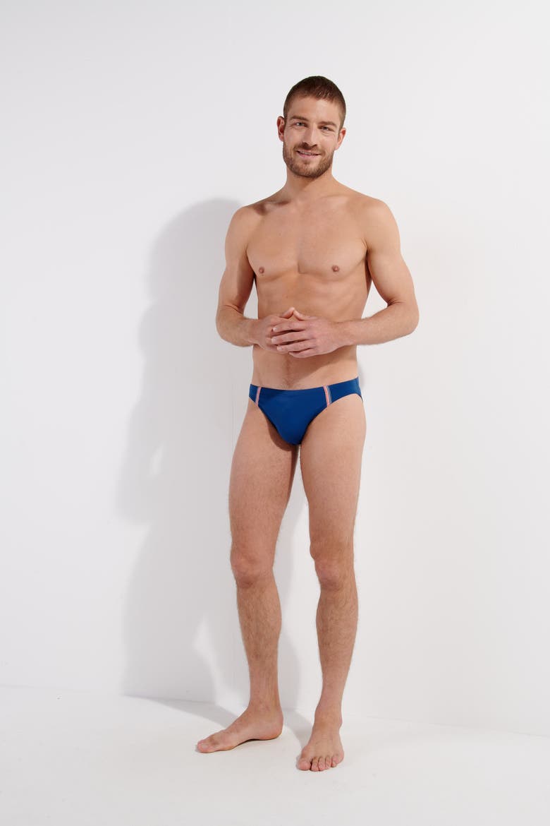 Nautical Cup Swim Micro Brief, Alternate, color, Navy