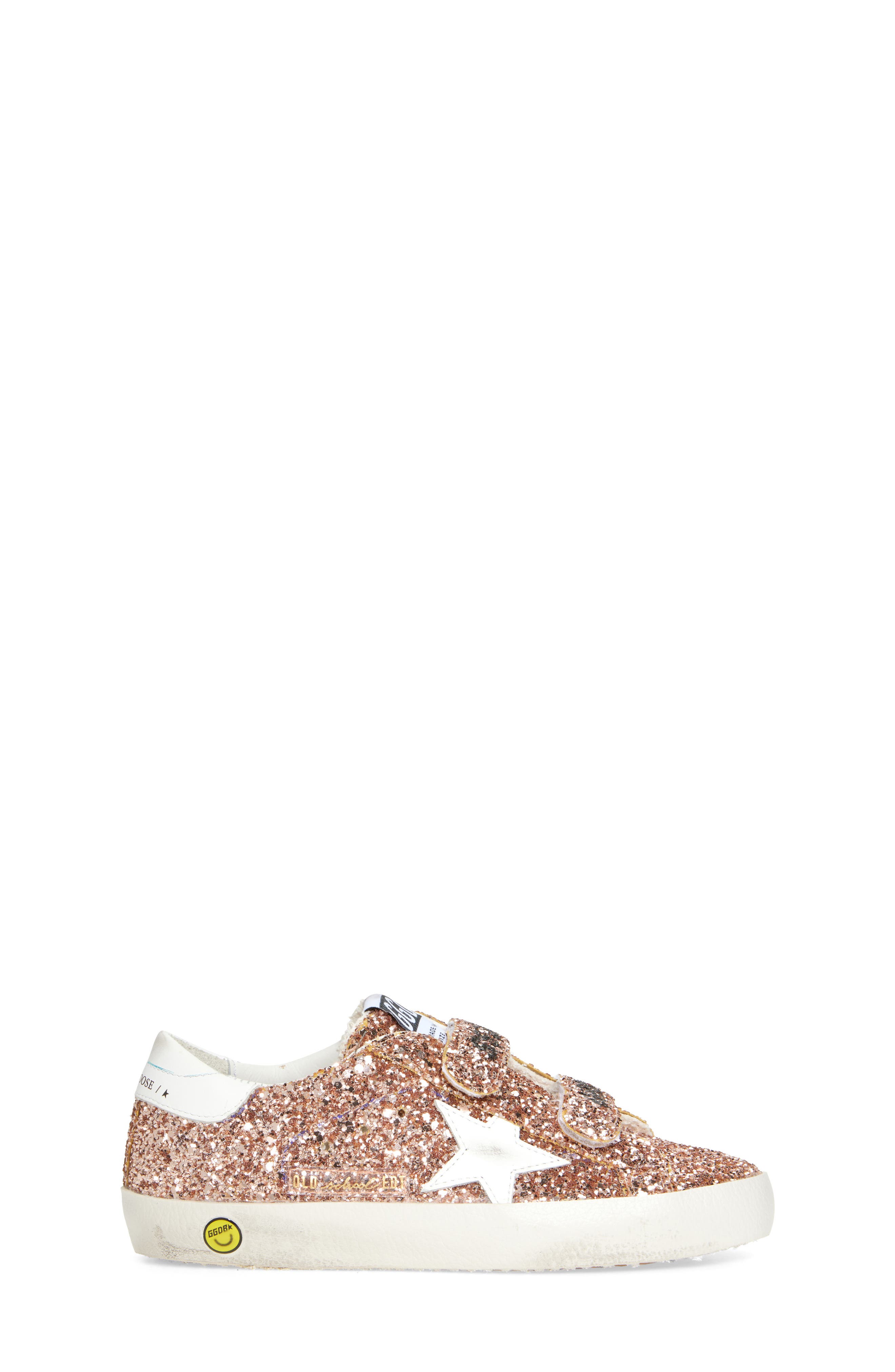 Golden Goose Kids' Old School Glitter Sneaker, Alternate, color, 